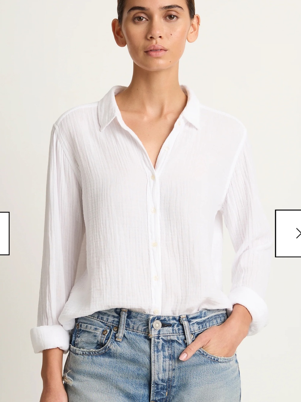 046.New $235 XIRENA Classic White Button-Down Shirt - Women